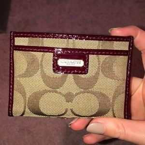 Coach card holder